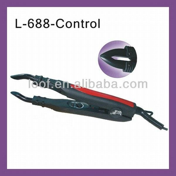 loof professional hair extension iron for brazilian human hair