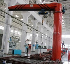 Hot Sale European Technology fixed slewing jib crane with wirerope electric hois