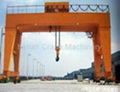 Double girder gantry crane used for factory yard