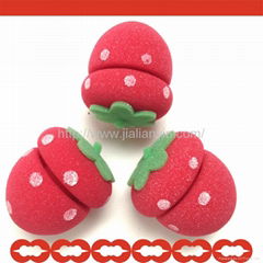 Strawberry Sponge Hair Twist ,Rollers & Curler 