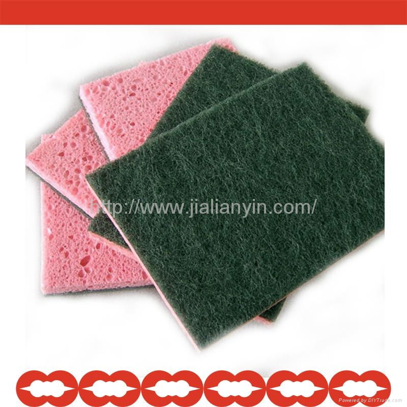 Kitchen Cleaning Sponge Foam with Scouring Cloth and Melamine Sponge  4