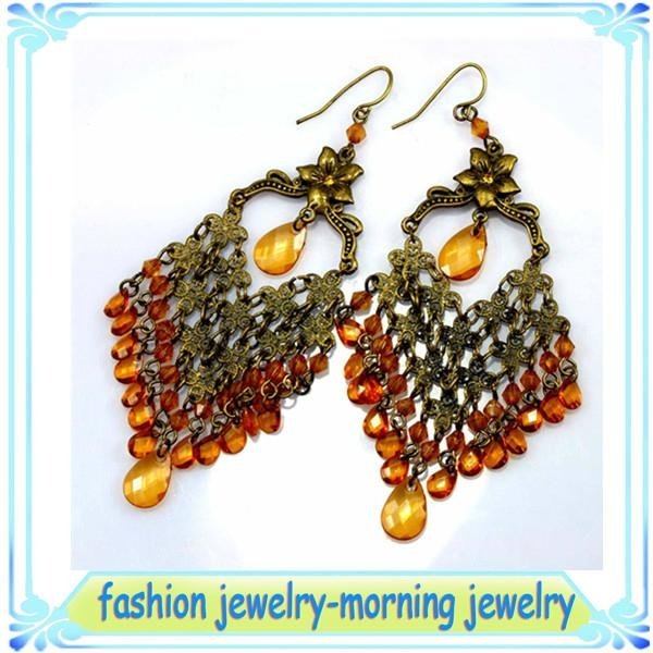 jewelry fashion wholesale teardrop crystal earring