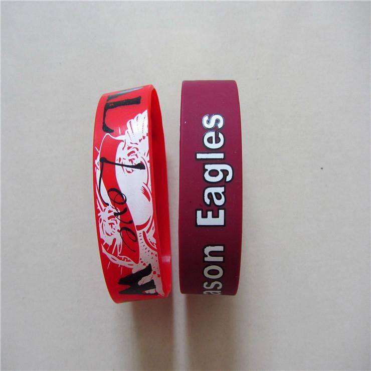 Good price Silicone Wristband with print logo or Debossed logo  2