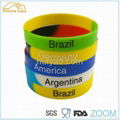 2014 world cup silicone sport wristbands 1