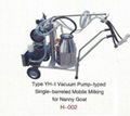 Vacuum Pump-typed Advanced Moblie Milking Machine for Nanny Goat 2