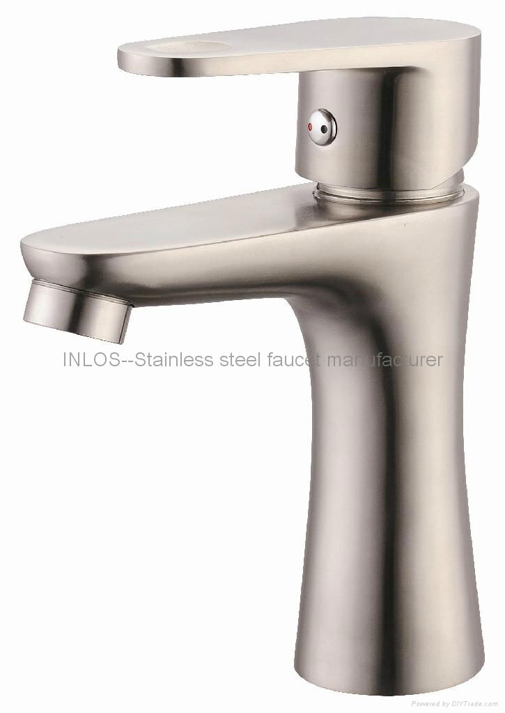 stainless steel basin faucet