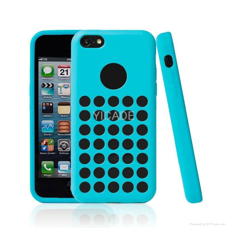 SLIM SILICONE SOFT CASE COVER FOR iPhone 5C 6 COLORS HOT 2