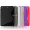 S-Line Pattern Matte And Transparent Flexible TPU Snap-On Case For iPad air 