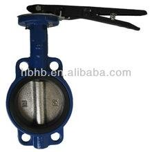 high quality dn100 handl wafer butterfly valve manufacture