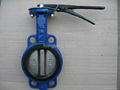 high quality dn100 handl wafer butterfly valve manufacture  2