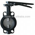 dn100 handle wafer butterfly valve