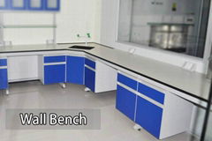 Lab wall bench