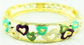 Heart shape hollow out bangle