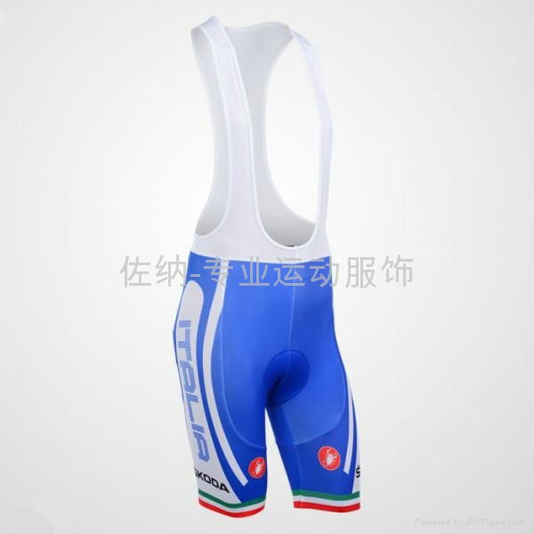 2013 sublimated custom Blue Short Sleeve sublimated cycling sets 3