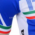 2013 sublimated custom Blue Short Sleeve sublimated cycling sets 5