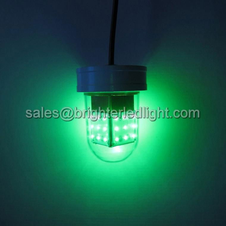 12V Deep Drop Underwater Green Glowing LED Fishing Light Dock Lamp Gigging Bait