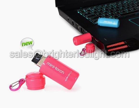 New Micro SD Memory TF Reader USB Rechargeable Mini Torch 2