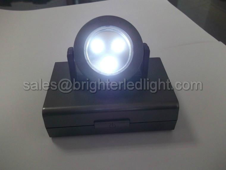 Battery Wireless 3 LED Cabinet Light Mini Spotlight 2