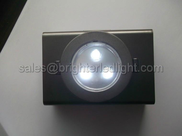 Battery Wireless 3 LED Cabinet Light Mini Spotlight 3