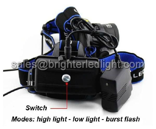 Zoom CREE T6 Super Bright LED Headlamp 5