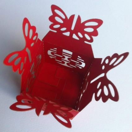 Wedding bridal favor laser cut candy box 3