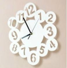 Clock deco acrylic wall sticker