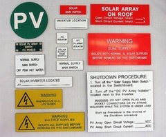 Solar Label Kits used to marking Solar System