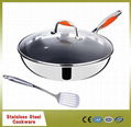 High quality stainless steel saute pan 1