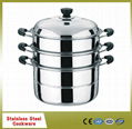 Multifunctional stainless steel cookware steamer 1