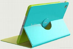 New Design 360 Degree Rotating Leather Case for iPad5 Case Cover