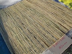 Rolled bamboo fencing