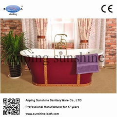 sw1002d cast iron bathtub