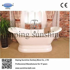 sw1005b cast iron bathtub