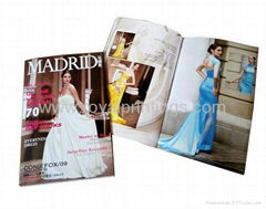 Glossy coated paper magazine printing online