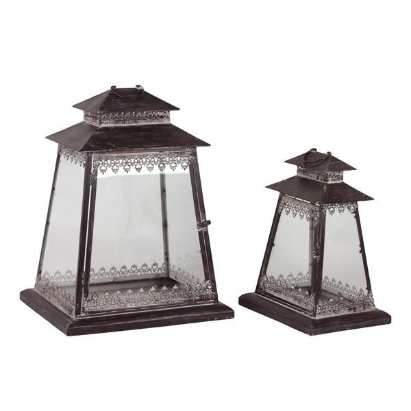 metal&glass lantern