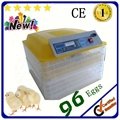 CE Approve EW-96B Small Automatic Transparent Chicken Egg Incubator For Hatching 1