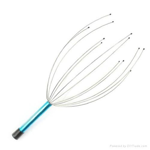 Head massager with pvc cap 