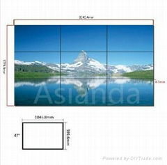 5LED Back light LCD video wall with