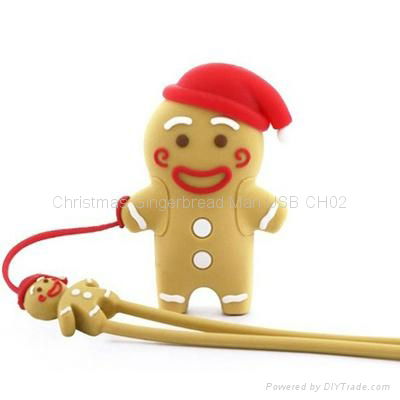 Christmas Gingerbread Man USB CH02 4