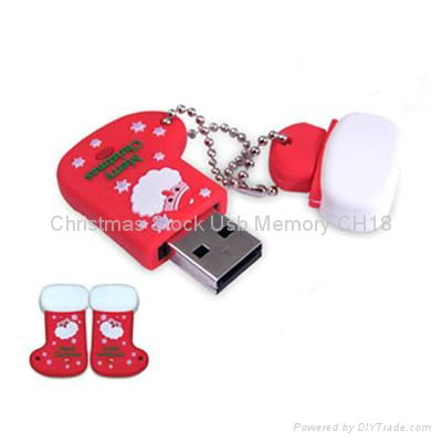 Imprinted Christmas Stock Usb Memory CH18