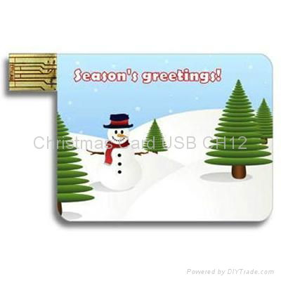Christmas Card USB CH12 4