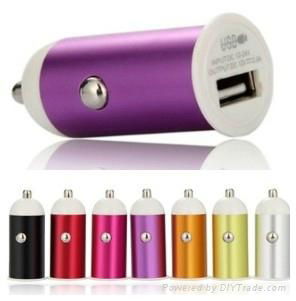 Aluminum USB Car charger for phone and tablets 2