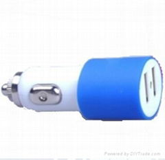Colorful dual usb Car charger for phone tablets GPS