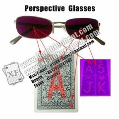 IR invisible glasses for marked cards
