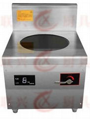 Electromagnetic flat headed soup stove（low back and circular opening）