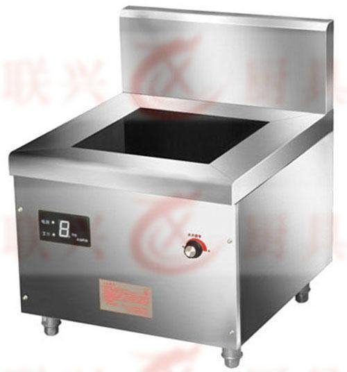 Electromagnetic flat headed soup stove（low back and rectangular opening）