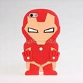 New 3D Ironman Design Soft Silicone
