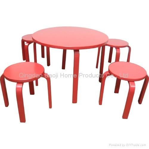 Bentwood Children Table and Chair Set