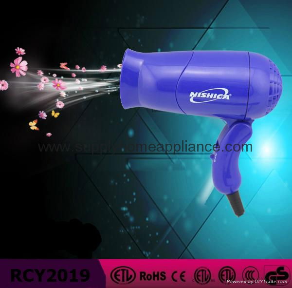 China Promotion Mini Travel Hair Dryer with Comb 2