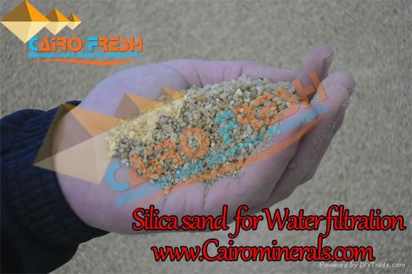 Silica sand water filtration 2mm-4mm 2